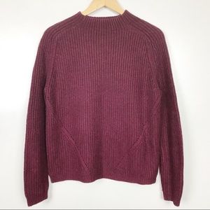 💕 Asos Mock Neck Sweater Maroon
